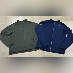 Mens NORTH FACE/NIKE Jackets, sz Large
